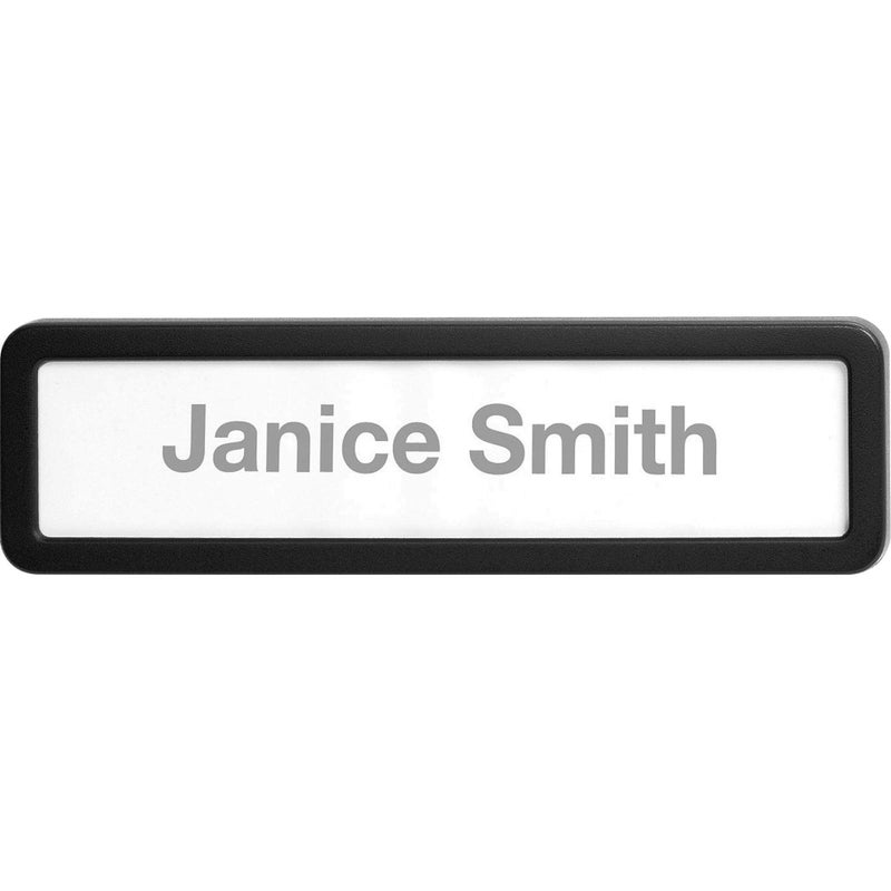 Lorell Recycled Plastic Cubicle Nameplate - Image 1